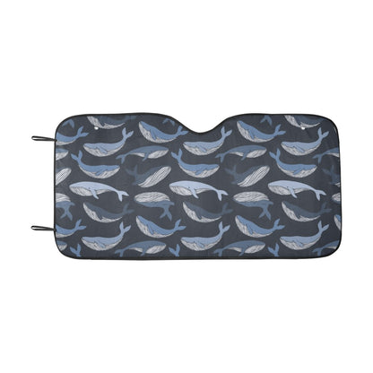 Whale Print Design LKS301 Car front Windshield Sun Shade