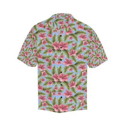 Tropical Flower Print Design LKS301 Men's Hawaiian Shirt