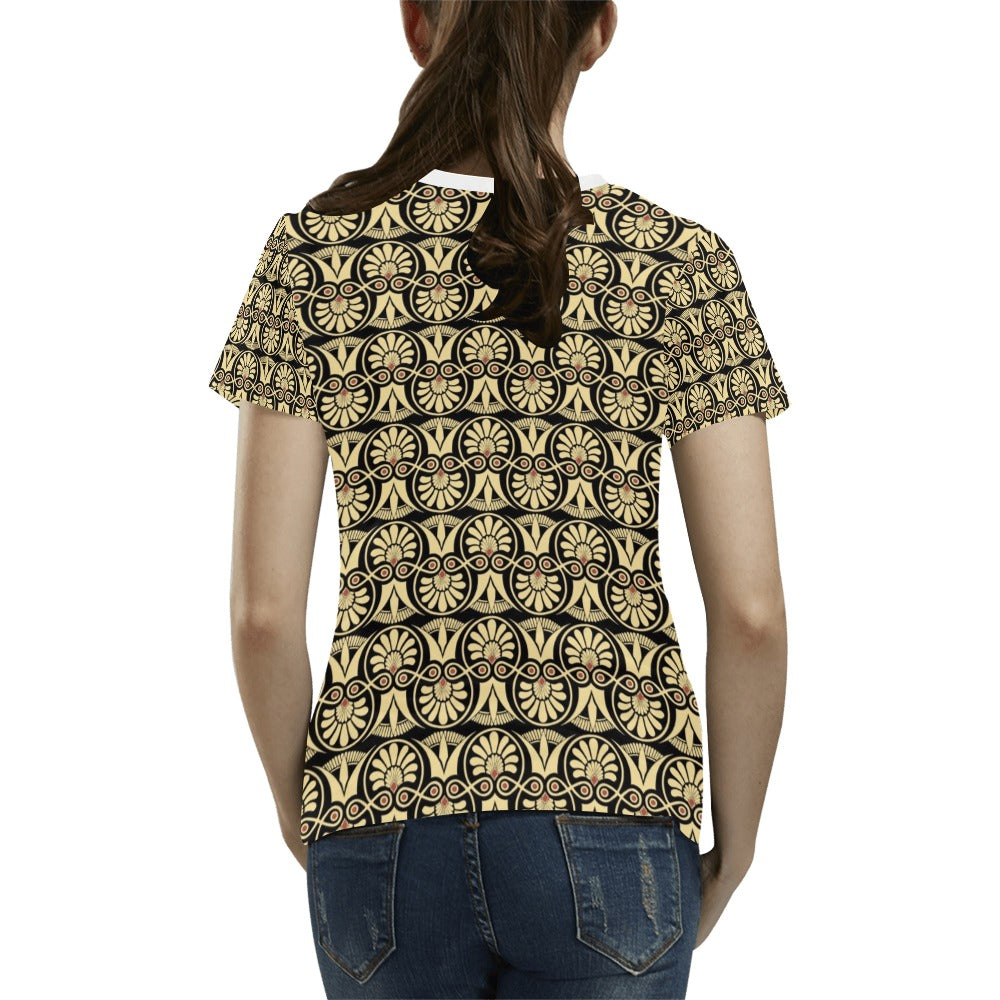 Ancient Greek Print Design LKS3014 Women's  T-shirt