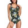 Anemone Pattern Print Design AM03 Women Swimsuit