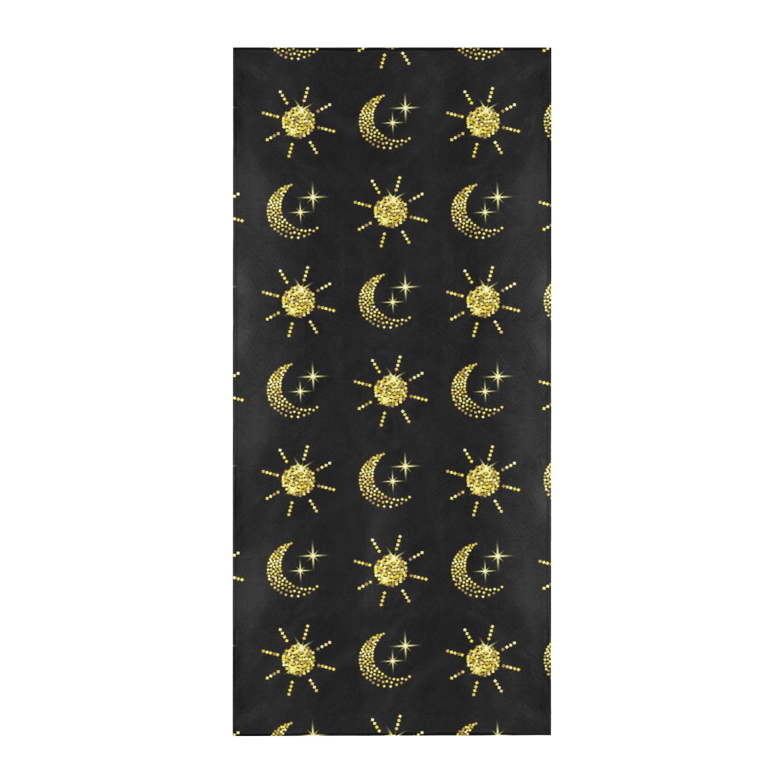 Sun Moon Print Design LKS304 Beach Towel 32" x 71"