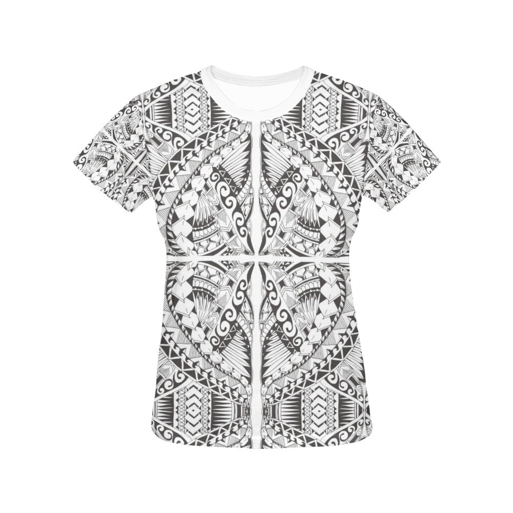 Samoan Style Print Design LKS301 Women's  T-shirt