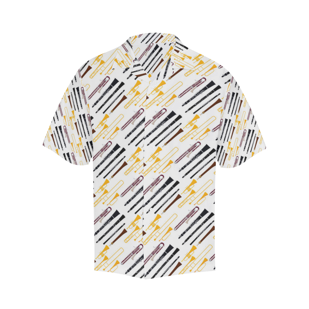 Clarinet Pattern Print Design 01 Men's Hawaiian Shirt