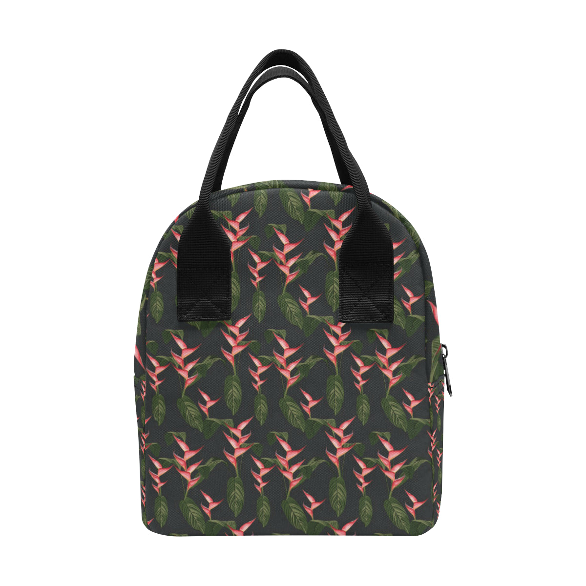 Heliconia Pattern Print Design HL07 Insulated Lunch Bag