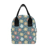 Hibiscus Pattern Print Design HB033 Insulated Lunch Bag