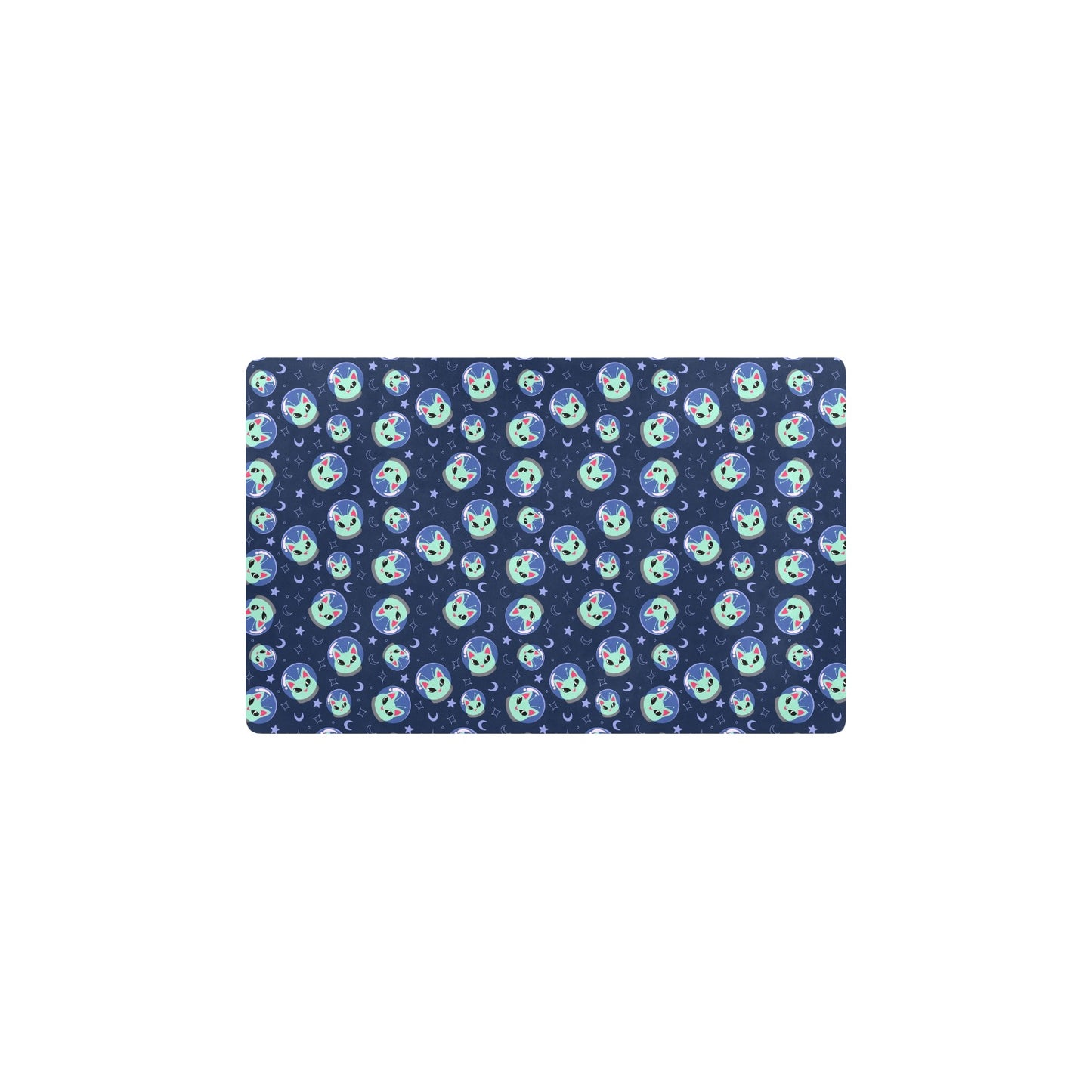 Alien Cat Kitchen Mat