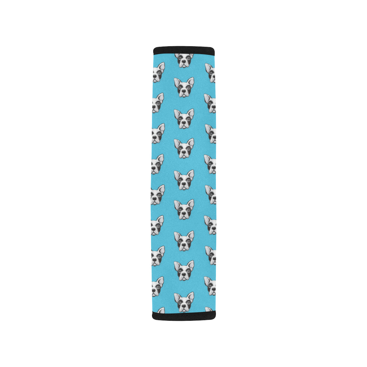 Boston Terrier Pattern Print Design 01 Car Seat Belt Cover