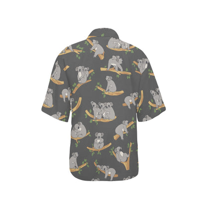 Koala Pattern Print Design 07 Women's Hawaiian Shirt