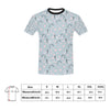 Sakura Bird Print Design LKS304 Men's All Over Print T-shirt