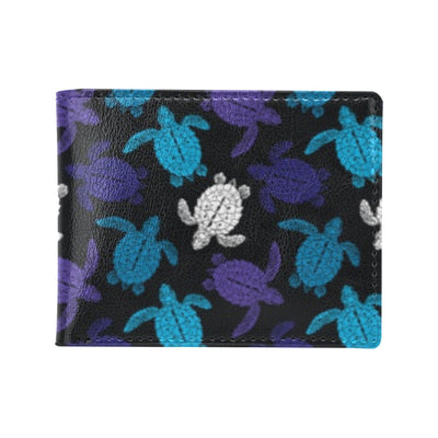 Sea Turtle Print Design LKS306 Men's ID Card Wallet