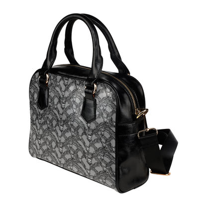 Bat Pattern Print Design 04 Shoulder Handbag