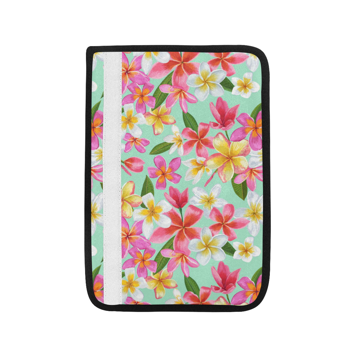 Plumeria Pattern Print Design PM014 Car Seat Belt Cover