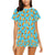 Burrito Print Design LKS301 Women's Short Pajama Set
