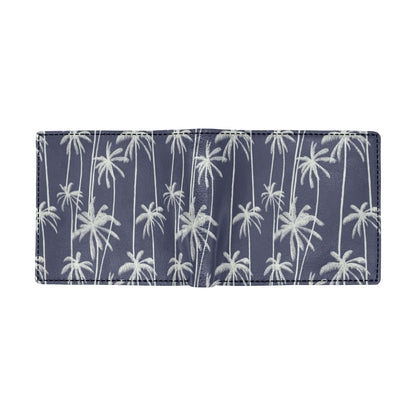Palm Tree Pattern Print Design PT06 Men's ID Card Wallet