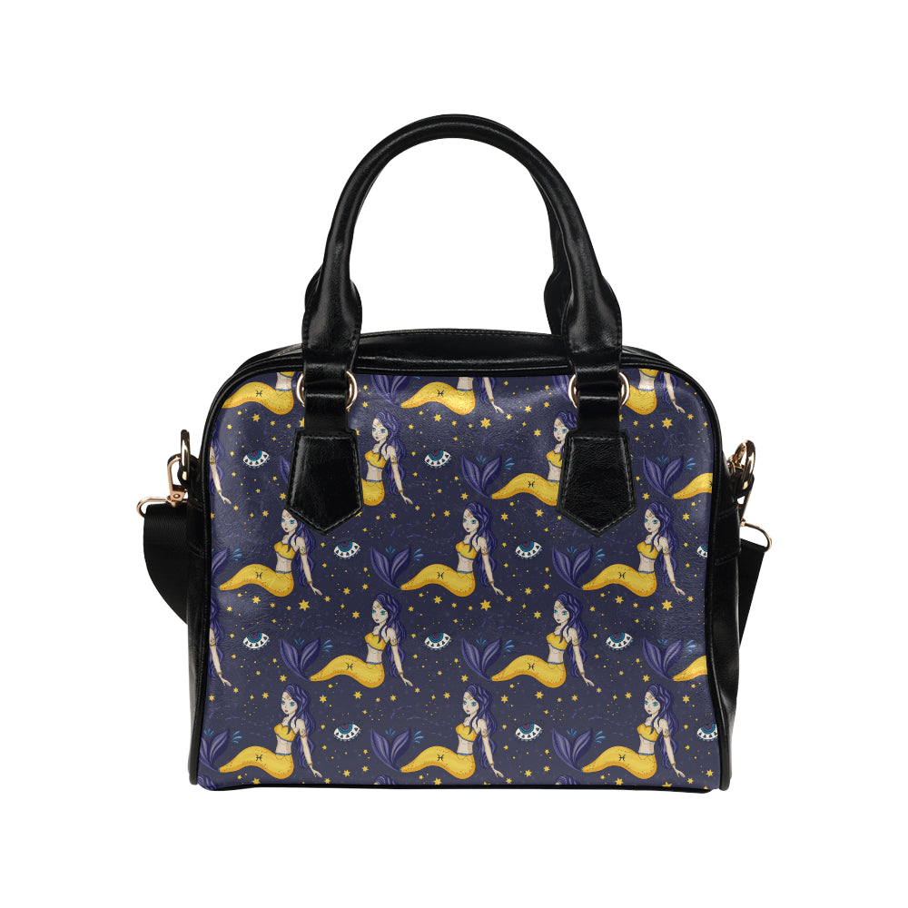 Pisces Pattern Print Design A04 Shoulder Handbag