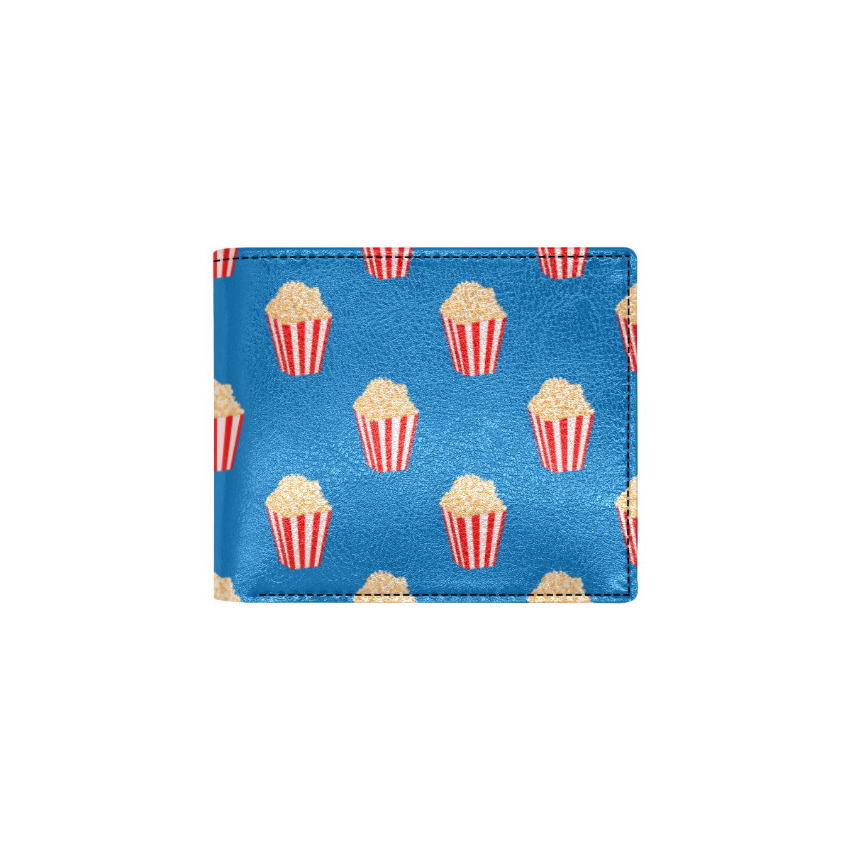 Popcorn Pattern Print Design A04 Men's ID Card Wallet