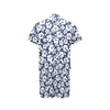 Hibiscus Pattern Print Design HB012 Men's Romper