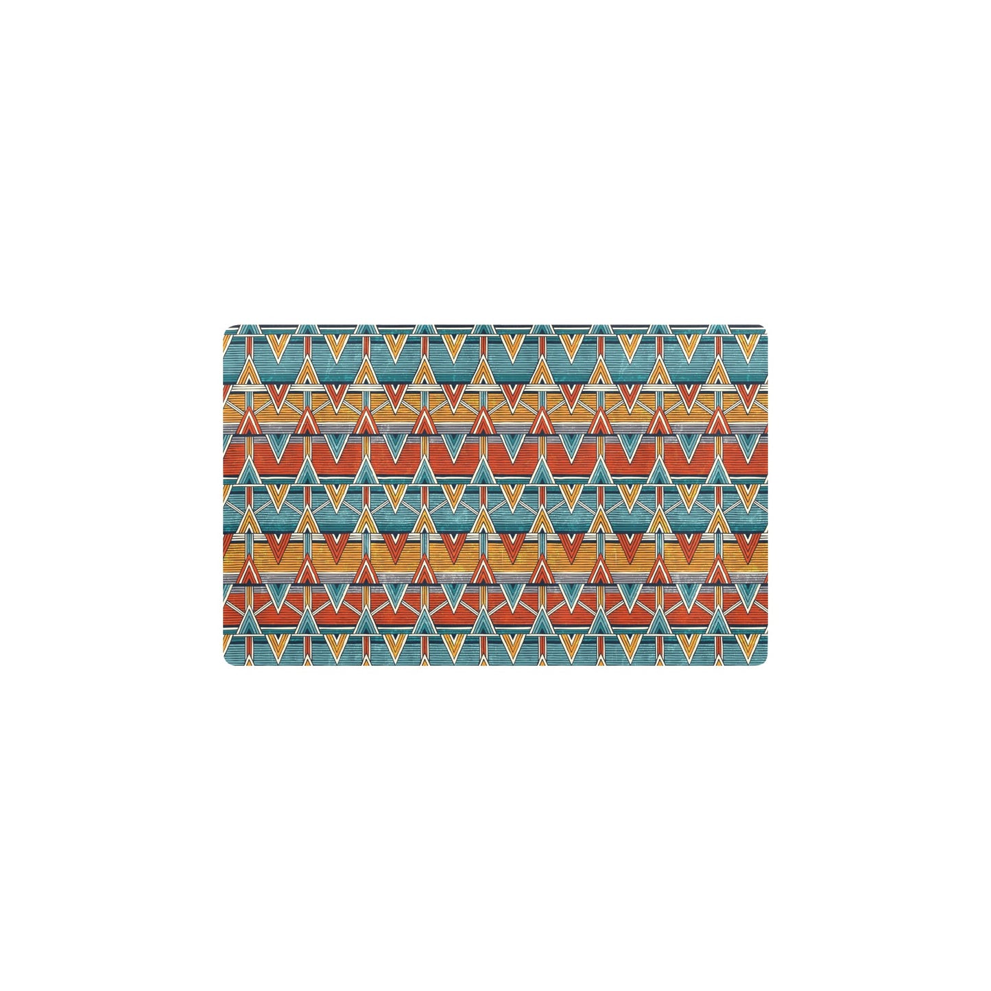 Kente Print African Design Themed Kitchen Mat
