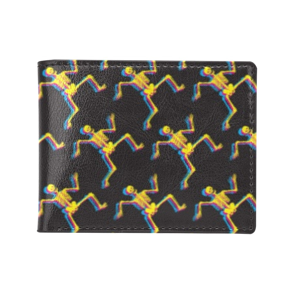 Skeleton Skeleton 3D Print Design LKS301 Men's ID Card Wallet