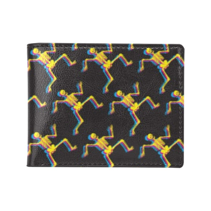 Skeleton Skeleton 3D Print Design LKS301 Men's ID Card Wallet
