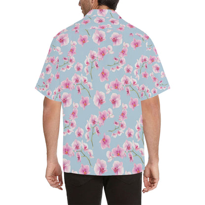 Orchid Pattern Print Design A01 Men's Hawaiian Shirt