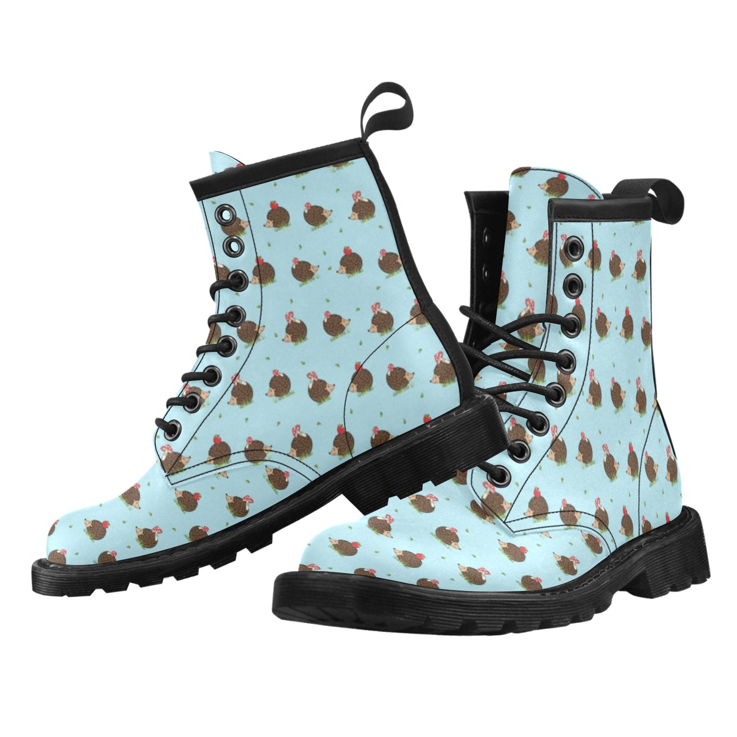Hedgehog Print Design LKS402 Women's Boots