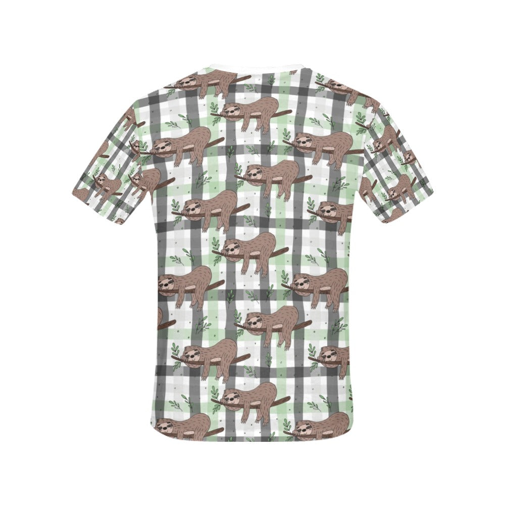 Sloth Print Design LKS301 Women's  T-shirt