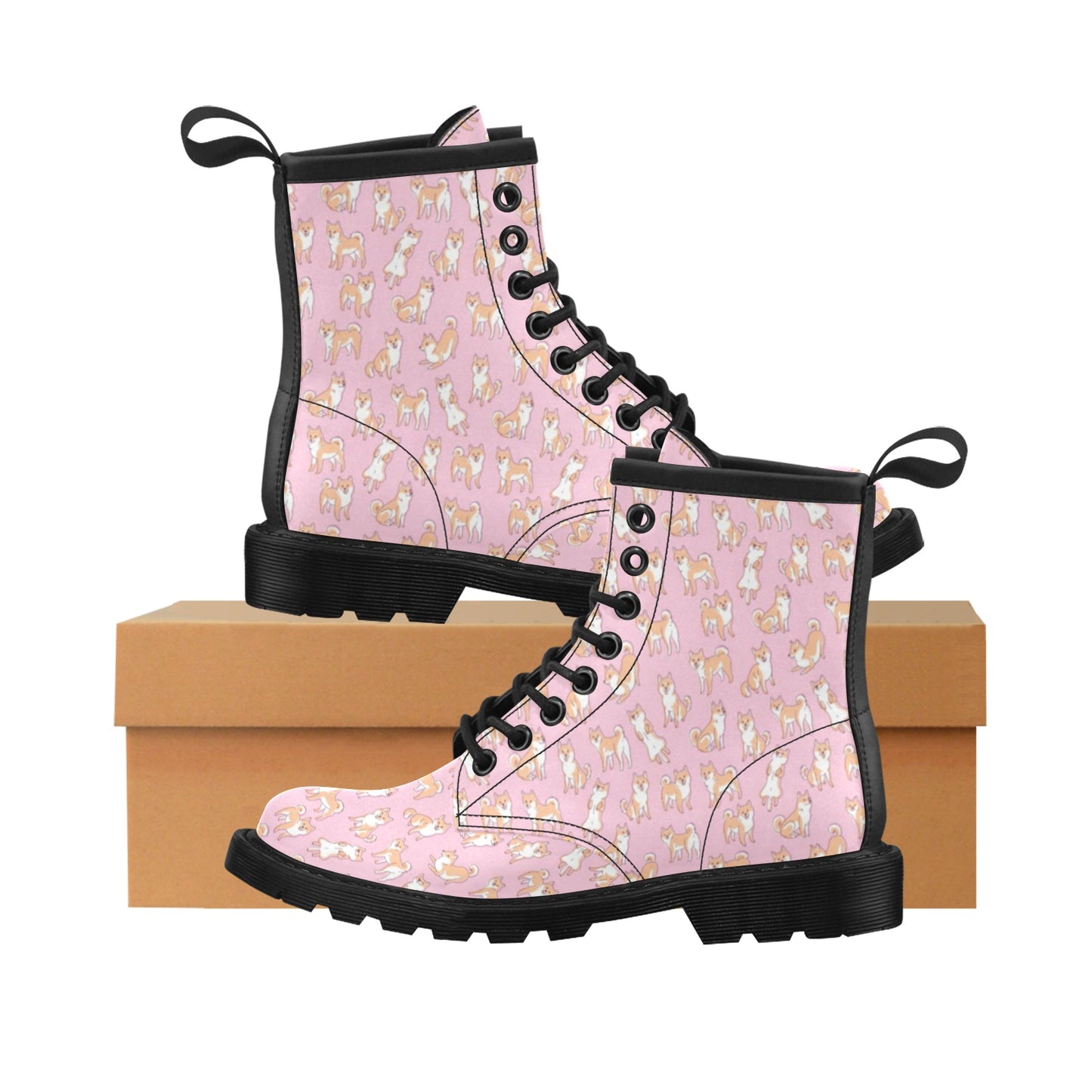 Shiba Inu Print Design LKS303 Women's Boots