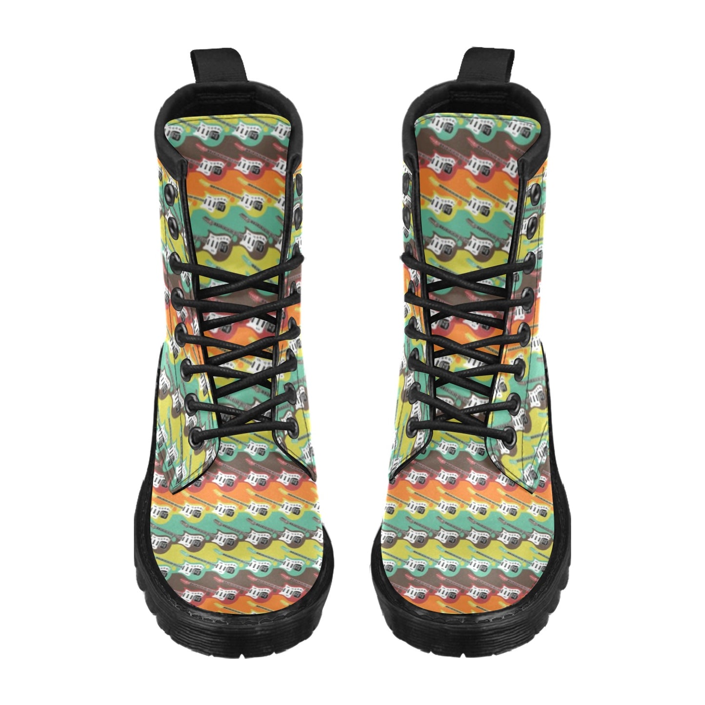 Electric Guitar Print Design LKS401 Women's Boots