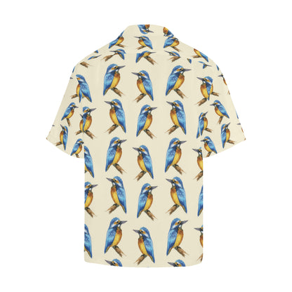 Kingfisher Pattern Print Design 01 Men's Hawaiian Shirt