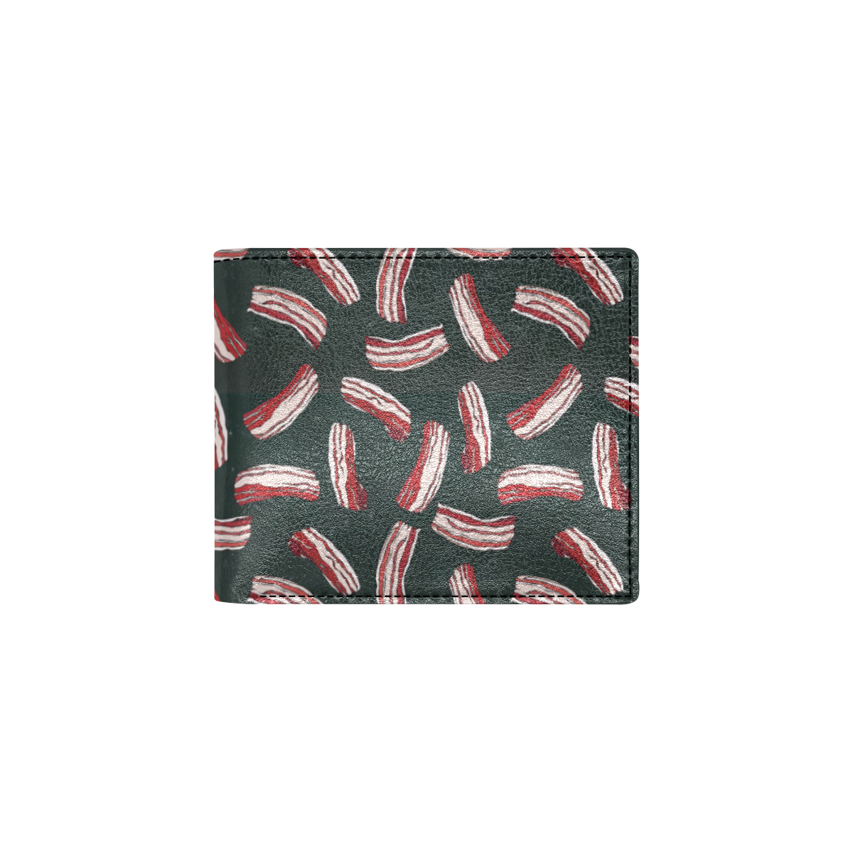Bacon Pattern Print Design 02 Men's ID Card Wallet