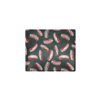 Bacon Pattern Print Design 02 Men's ID Card Wallet