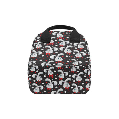 Rabbit Pattern Print Design RB012 Insulated Lunch Bag