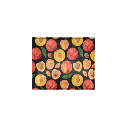 Peach Pattern Print Design A02 Men's ID Card Wallet
