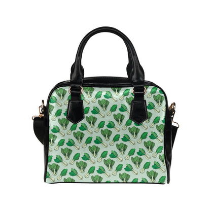 Bok Choy Pattern Print Design 01 Shoulder Handbag