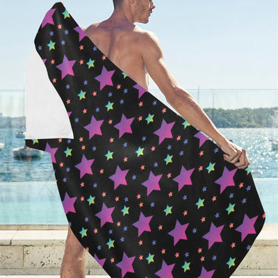 Star Print Design LKS305 Beach Towel 32" x 71"