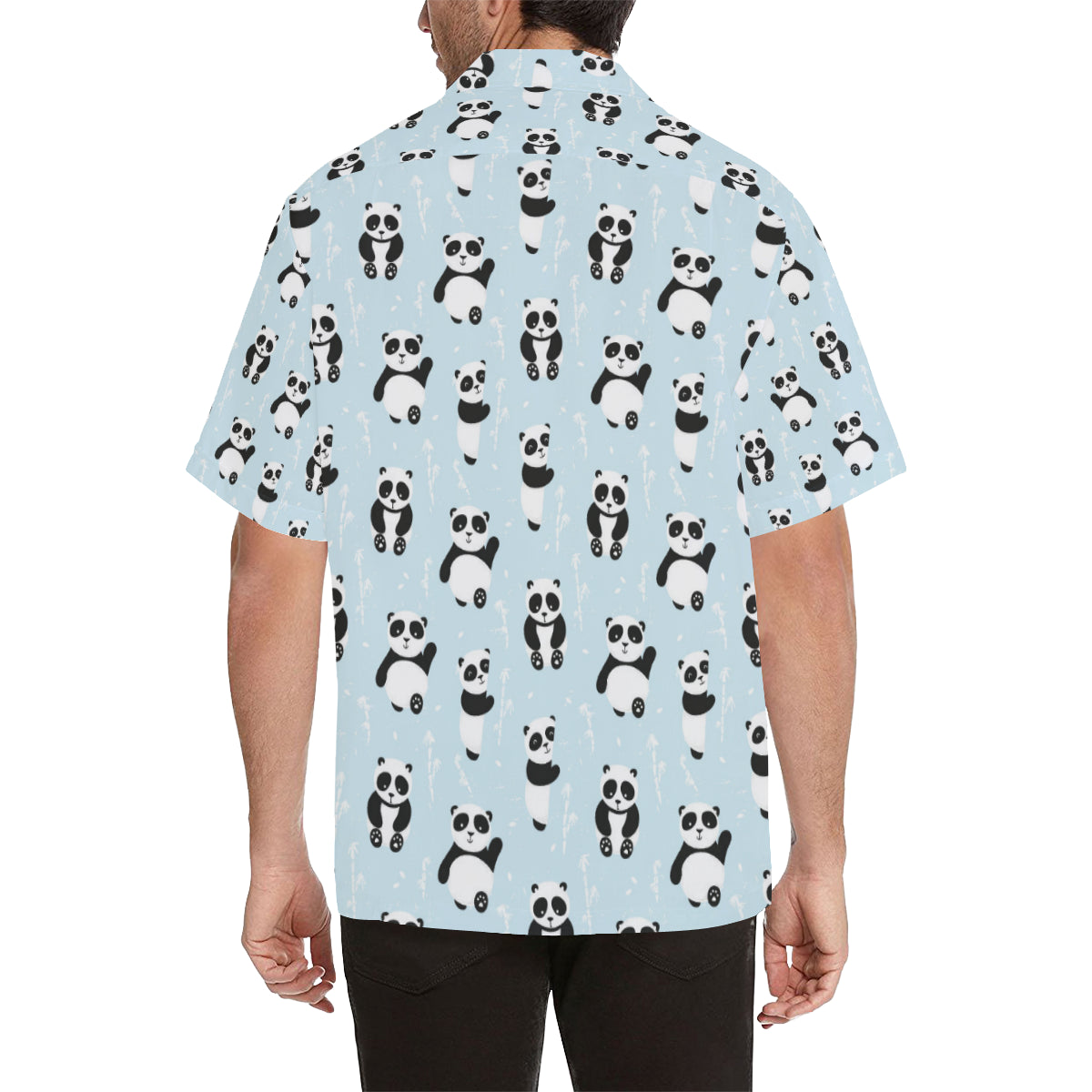 Panda Pattern Print Design A01 Men's Hawaiian Shirt