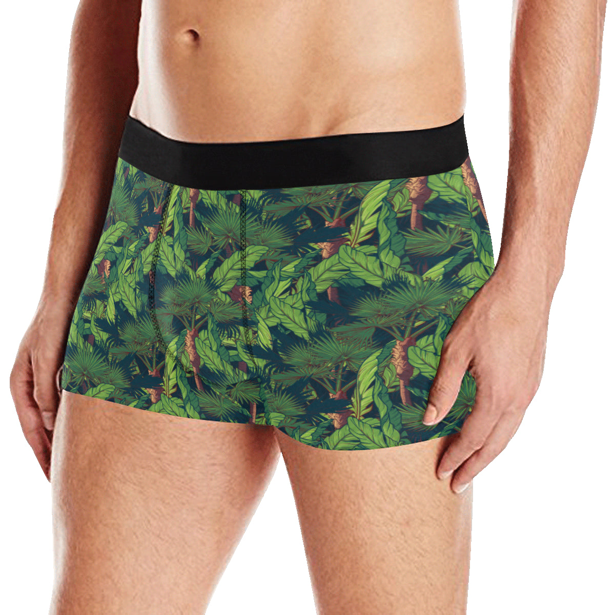 Rainforest Pattern Print Design A01 Men's Boxer Briefs