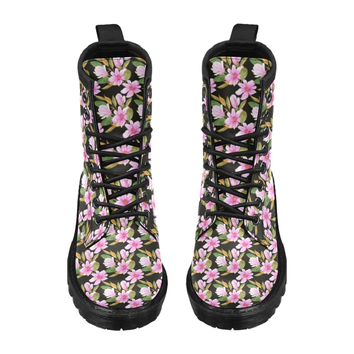 Magnolia Pattern Print Design MAG08 Women's Boots