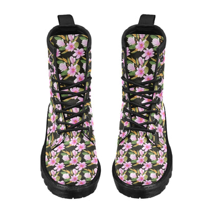 Magnolia Pattern Print Design MAG08 Women's Boots