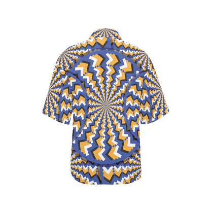 Optical illusion Pattern Print Design A01 Women's Hawaiian Shirt
