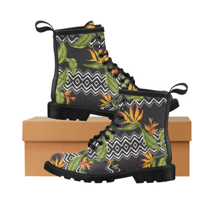 Bird Of Paradise Pattern Print Design BOP07 Women's Boots