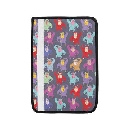 Chimpanzee Pattern Print Design 03 Car Seat Belt Cover