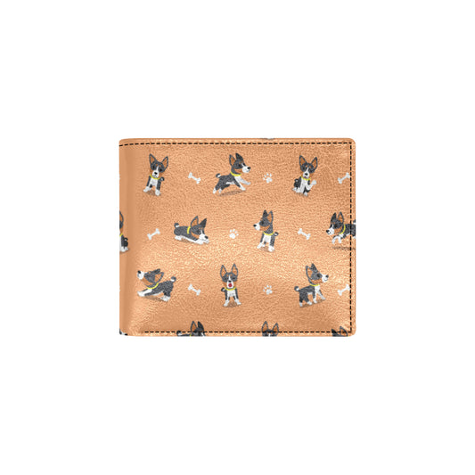 Basenji Pattern Print Design 01 Men's ID Card Wallet