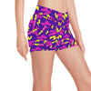 Lipstick Pattern Print Design LT04 Yoga Shorts