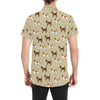 Beagle Pattern Print Design 01 Men's Short Sleeve Button Up Shirt