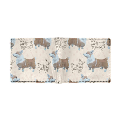 Pembroke Welsh Corgis Pattern Print Design A03 Men's ID Card Wallet