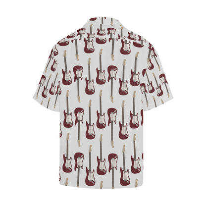 Bass Guitar Pattern Print Design 03 Men's Hawaiian Shirt