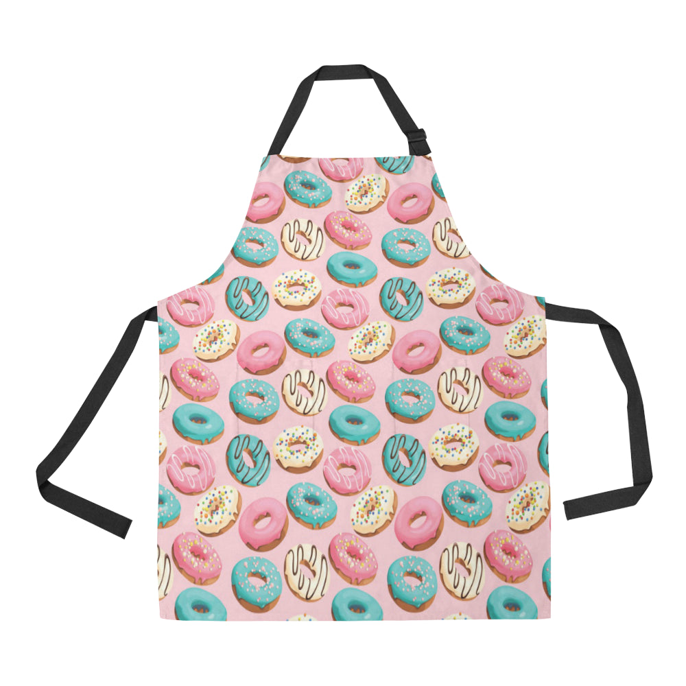 Donut Pattern Print Design DN06 Apron with Pocket