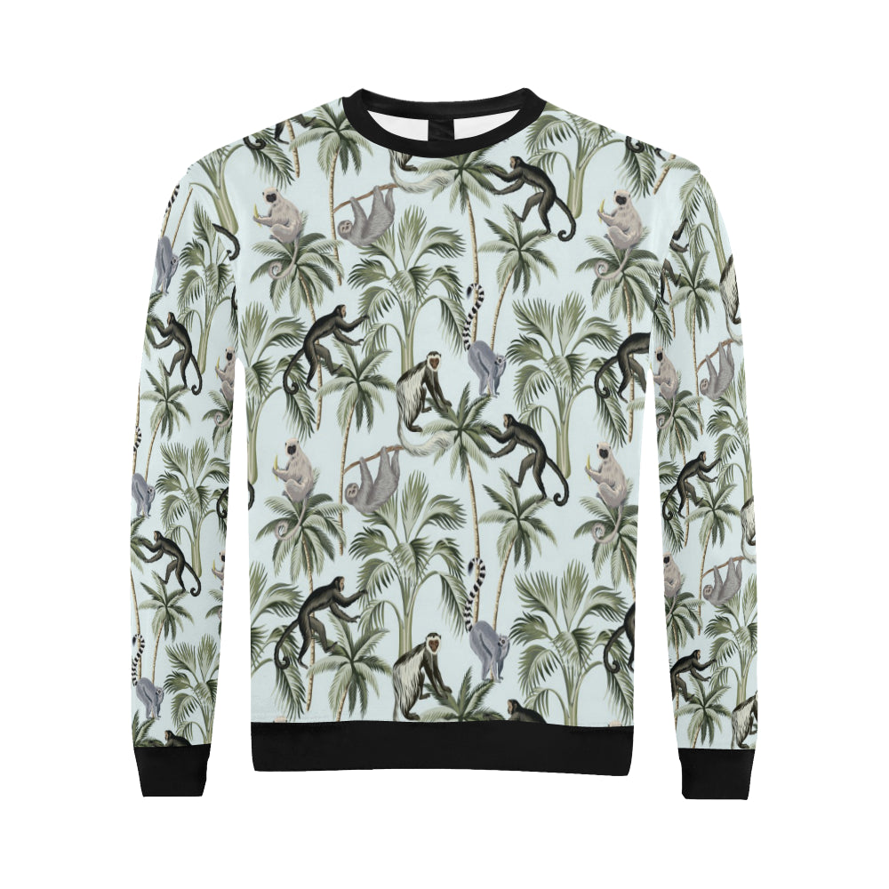 Rainforest Pattern Print Design RF04 Men Long Sleeve Sweatshirt